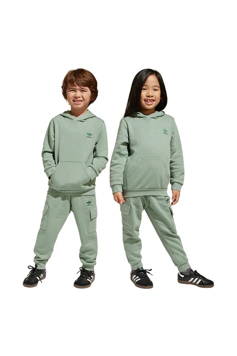 Παιδική φόρμα adidas Originals χρώμα: πράσινο, JC8956