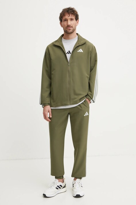 Φόρμα adidas M 3S WV TT TS χρώμα: πράσινο, JI8850