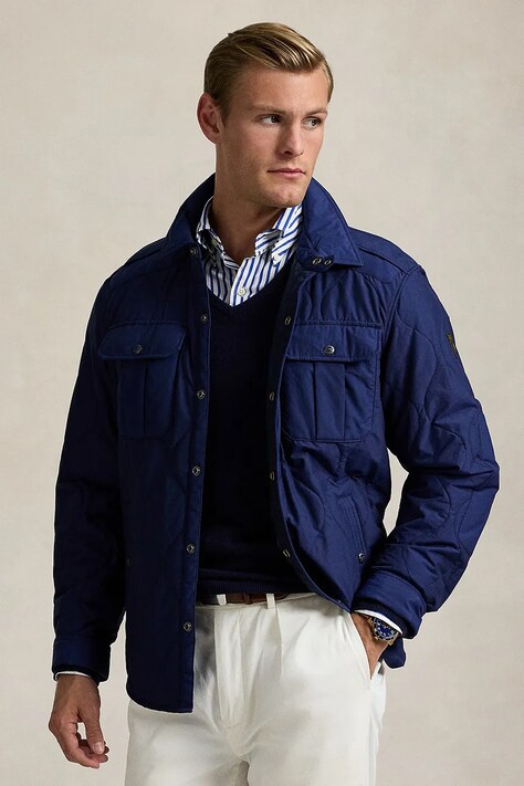 Μπουφάν Polo Ralph Lauren χρώμα: ναυτικό μπλε, 710961951