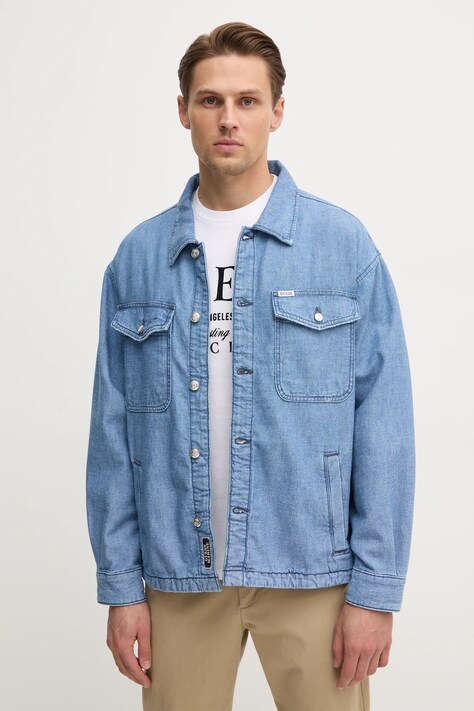 Πουκάμισο Guess BILLY χρώμα: μπλε, M5RN30 D5KW1