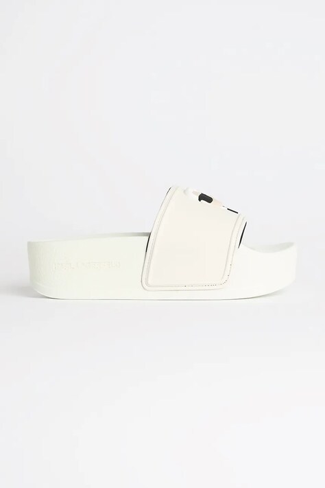 Παντόφλες Karl Lagerfeld KONDO MAXI χρώμα: άσπρο, KL80805A