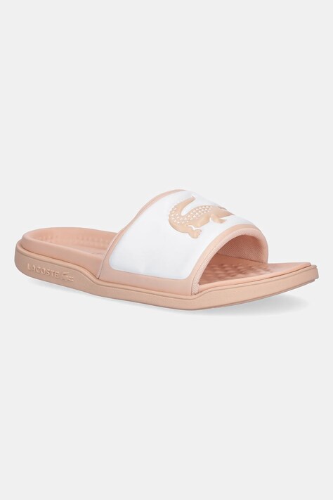 Παντόφλες Lacoste SERVE SLIDE DUAL χρώμα: πορτοκαλί, 49CFA0038