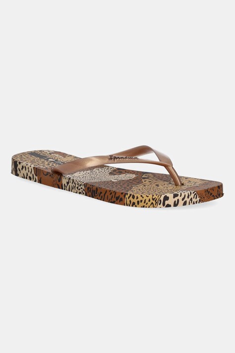 Σαγιονάρες Ipanema ANIMAL PRINT χρώμα: καφέ, 83617-AY384