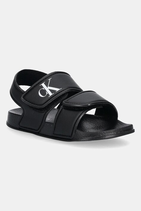 Παιδικά σανδάλια Calvin Klein Jeans χρώμα: μαύρο, V1X2-83030