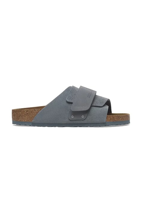 Δερμάτινες παντόφλες Birkenstock Kyoto χρώμα: γκρι, 1029144