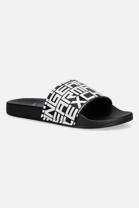 Παντόφλες Armani Exchange χρώμα: μαύρο, XUP004 XV679 N814