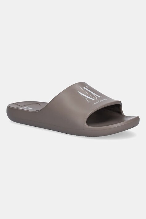 Παντόφλες Armani Exchange χρώμα: καφέ, XUP012 XV675 U670