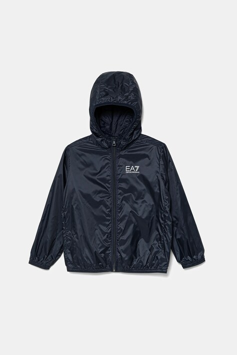 Παιδικό μπουφάν EA7 Emporio Armani χρώμα: ναυτικό μπλε, 7B000032 AF12981