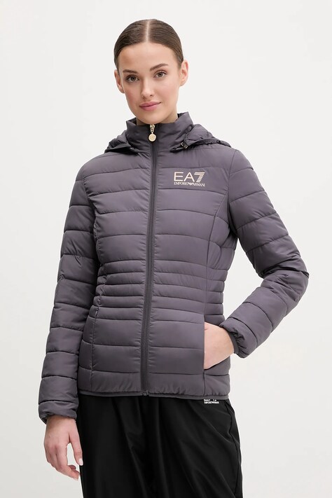 Μπουφάν EA7 Emporio Armani χρώμα: γκρι, TNF8Z.8NTB23