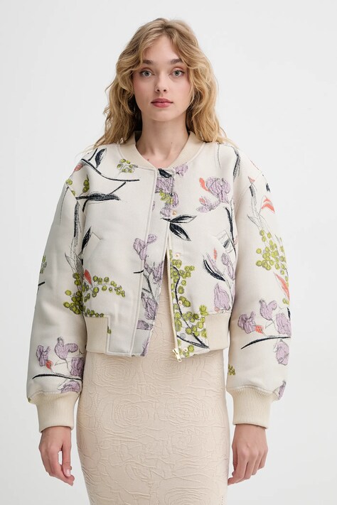 Μπουφάν bomber Stine Goya χρώμα: μπεζ, SG-SS25-J028-2269