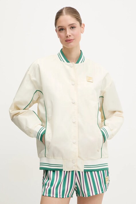 Μπουφάν bomber Fila Leme χρώμα: μπεζ, FAW0999
