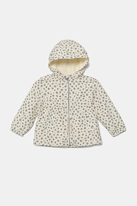 Παιδικό μπουφάν United Colors of Benetton χρώμα: μπεζ, 2M9GGN03S