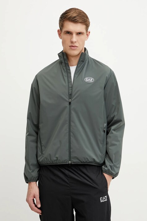 Μπουφάν EA7 Emporio Armani χρώμα: πράσινο, AF12953.7M000201