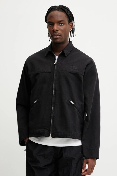 Βαμβακερό μπουφάν The North Face Cedar Canvas Work χρώμα: μαύρο, NF0A8B72JK31