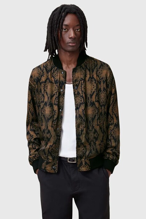 Αναστρέψιμο μπουφάν bomber AllSaints SOUNDVIEW χρώμα: μαύρο, M006OC