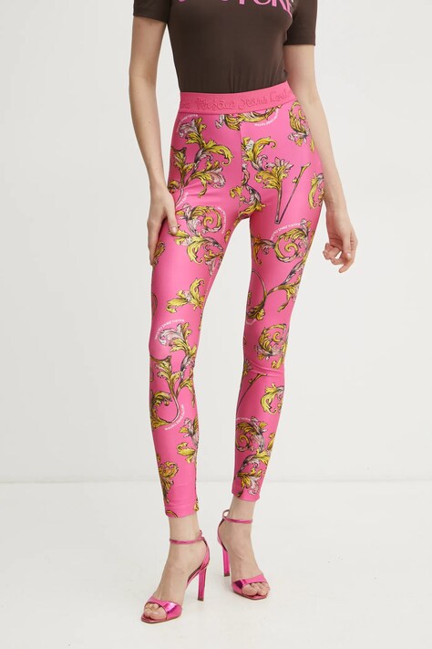 Κολάν Versace Jeans Couture χρώμα: ροζ, 78HAC101 JS470