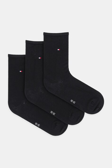 Κάλτσες Tommy Hilfiger 3-pack χρώμα: μαύρο, 701233828