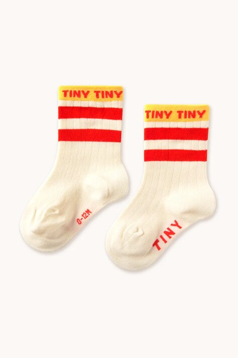 Παιδικές κάλτσες Tinycottons TINY MEDIUM HEIGHT SOCKS χρώμα: μπεζ, SS25-456