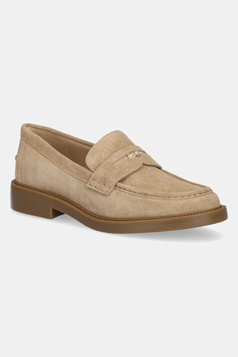 Μοκασίνια σουέτ MICHAEL Michael Kors Eden χρώμα: μπεζ, 40R5EDMS1S.297