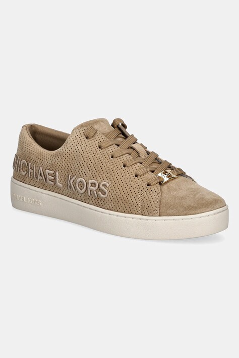 Σουέτ αθλητικά παπούτσια MICHAEL Michael Kors Keaton χρώμα: μπεζ, 43R5KEFS1S.297