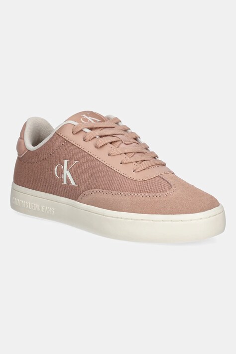 Αθλητικά Calvin Klein Jeans CLASSIC CUPSOLE LOW MIX MG WN χρώμα: ροζ, YW0YW01636