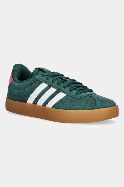Σουέτ αθλητικά παπούτσια adidas Vl Court 3.0 χρώμα: πράσινο, JP7538