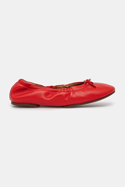 Μπαλαρίνες Polo Ralph Lauren Flats Ballet χρώμα: κόκκινο, 818960638