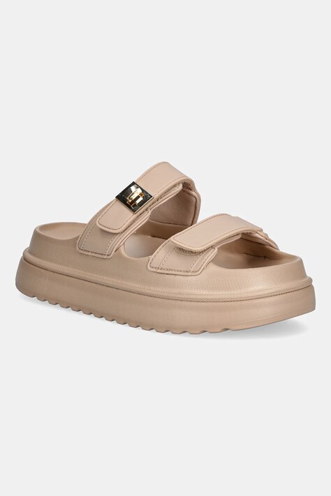 Παντόφλες Steve Madden Bigschmona-J χρώμα: μπεζ, SM11003858