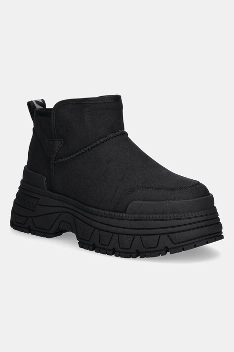 Μπότες χιονιού Buffalo Fusion Slip On Lo Warm χρώμα: μαύρο, 1270112-BLK