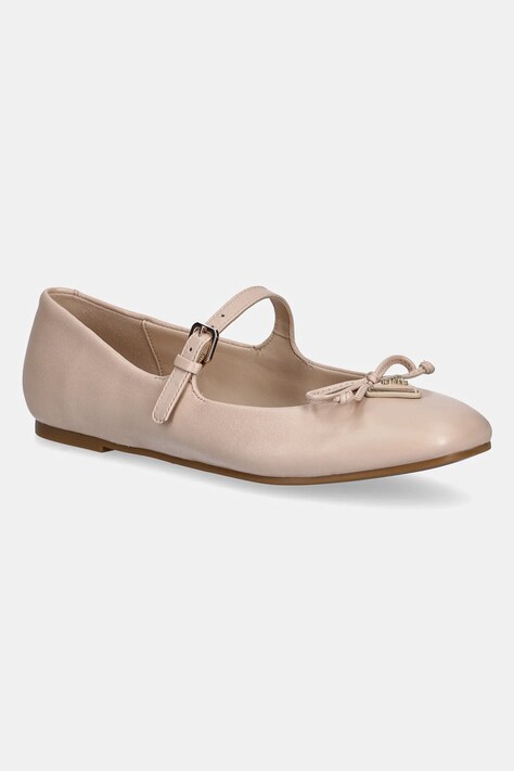 Μπαλαρίνες Guess KAYRA χρώμα: μπεζ, FLJKAY LEA02