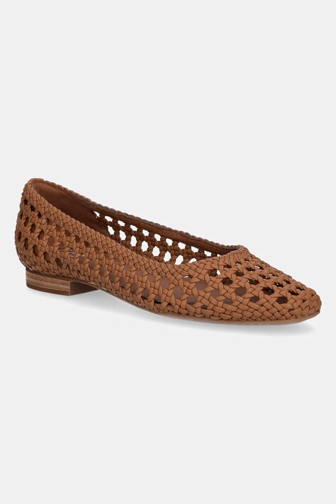 Μπαλαρίνες Toms BROWN SUGAR WOVEN BASKET χρώμα: καφέ, 10022004