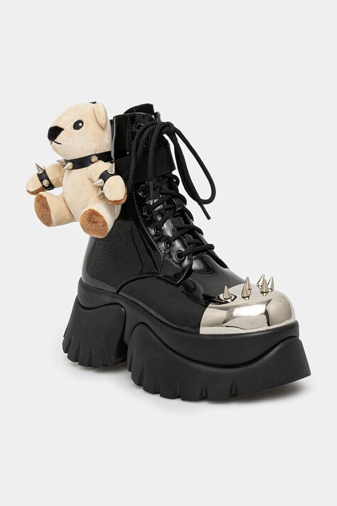 Δερμάτινα workers Koi Footwear x Rocky Horror Show Eddie’s Teddy χρώμα: μαύρο, Eddie s Teddy