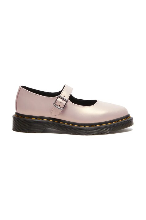 Δερμάτινες μπαλαρίνες Dr. Martens Elphie MJ Mary Jane χρώμα: ροζ, DM41092650