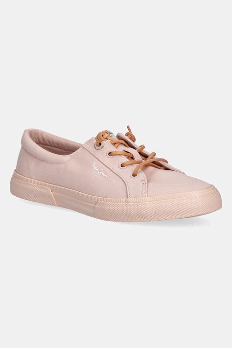 Πάνινα παπούτσια Pepe Jeans KENTON BLOCK W χρώμα: άσπρο, PLS31590