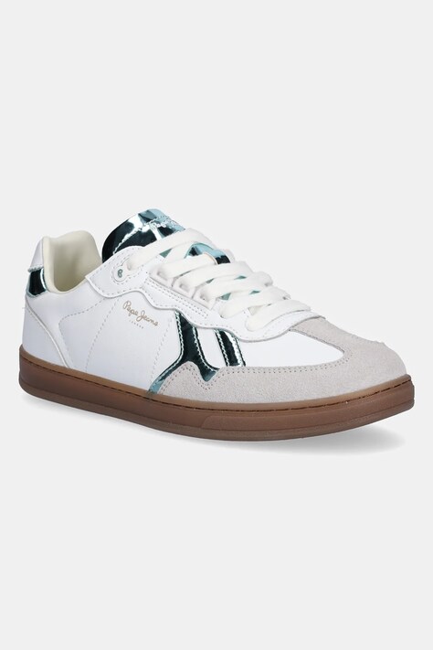 Αθλητικά Pepe Jeans BALL RISE W χρώμα: άσπρο, PLS00037