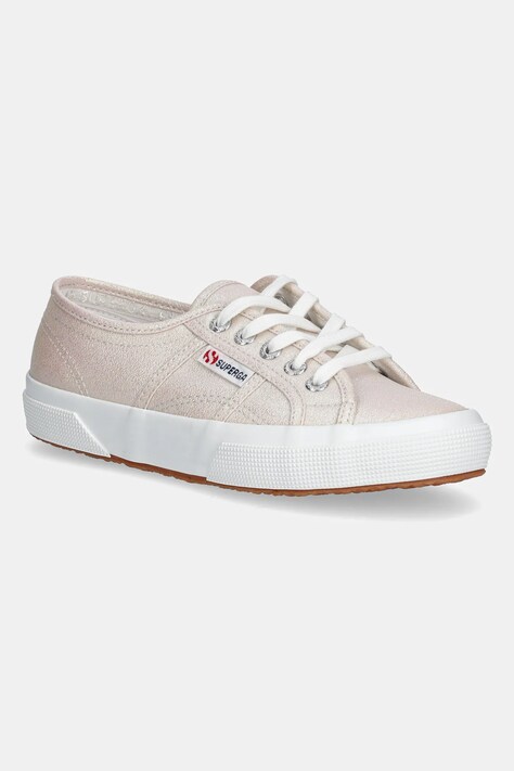 Πάνινα παπούτσια Superga LAMEW χρώμα: πορτοκαλί, S001820
