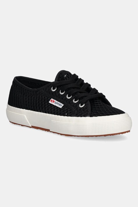 Πάνινα παπούτσια Superga MESH χρώμα: μαύρο, S2135GW