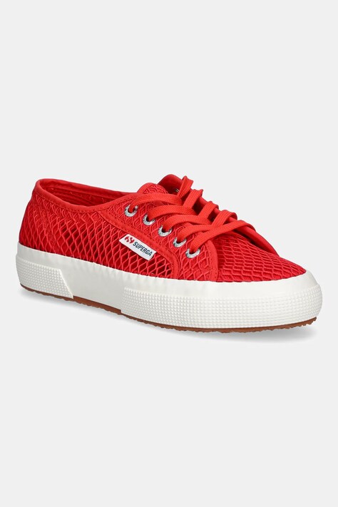 Πάνινα παπούτσια Superga MESH χρώμα: κόκκινο, S2135GW