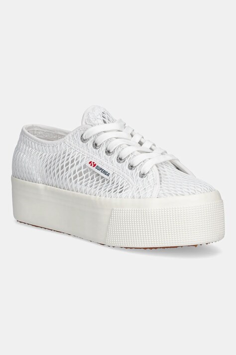 Πάνινα παπούτσια Superga MESH χρώμα: άσπρο, S2142TW