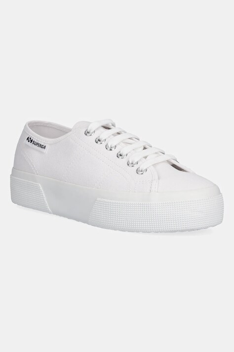 Πάνινα παπούτσια Superga PLATFORM LEGGERA χρώμα: άσπρο, S2142ZW