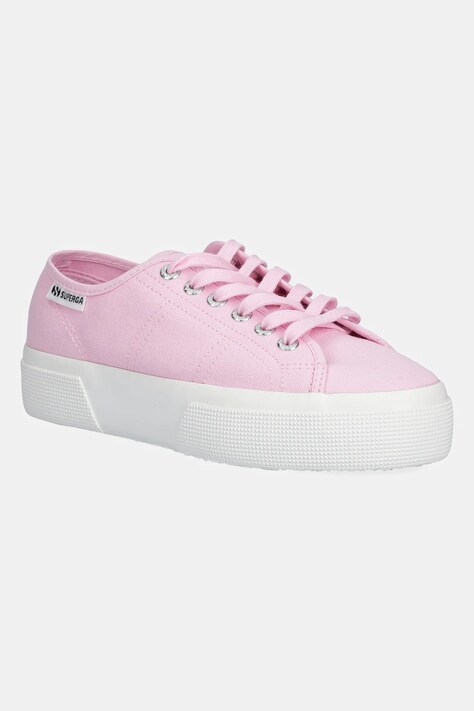 Πάνινα παπούτσια Superga PLATFORM LEGGERA χρώμα: ροζ, S2142ZW