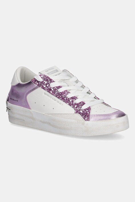 Δερμάτινα αθλητικά παπούτσια Crime London SK8 DELUXE WEDGE χρώμα: μοβ, 20133PP7