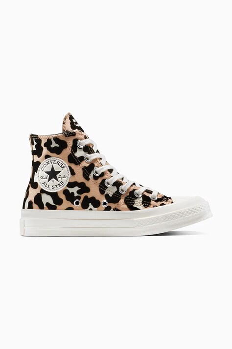 Πάνινα παπούτσια Converse Chuck 70 Leopard χρώμα: μπεζ, A14945C