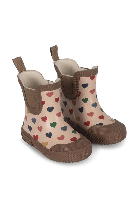 Παιδικά ουέλλινγκτον Konges Sløjd WELLY RUBBER BOOTS χρώμα: μπεζ, KS102573