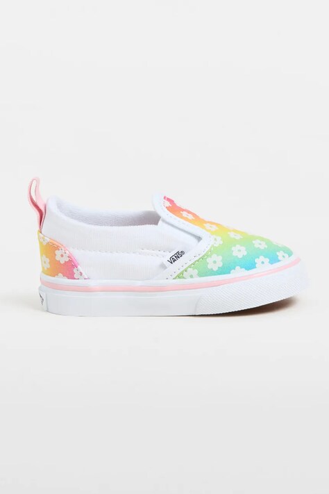 Παιδικά πάνινα παπούτσια Vans Slip-On V χρώμα: άσπρο, VN000D0SBOY1
