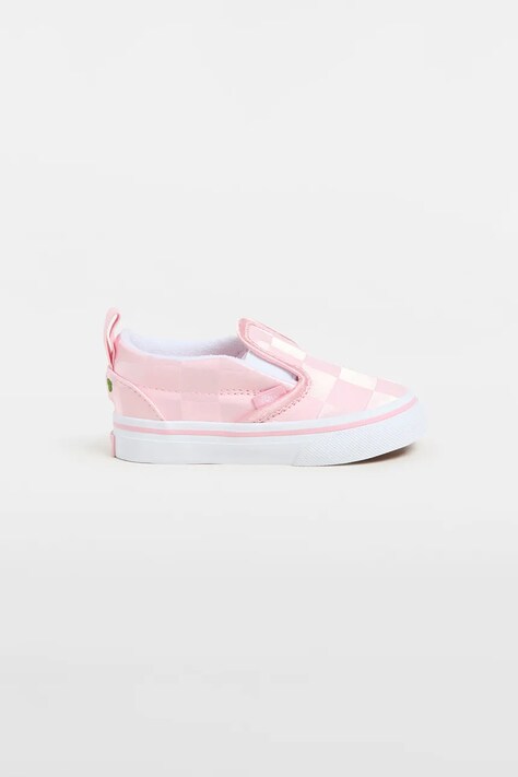 Παιδικά πάνινα παπούτσια Vans Slip-On V χρώμα: ροζ, VN000D0TY3K1