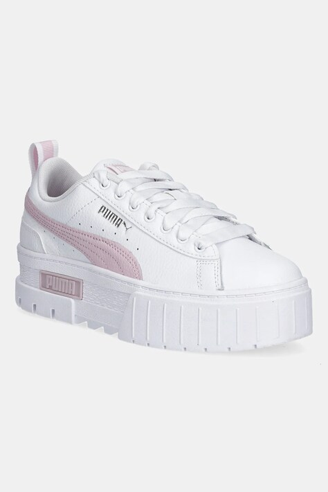 Παιδικά δερμάτινα αθλητικά παπούτσια Puma Mayze Lth Jr χρώμα: ροζ, 384527