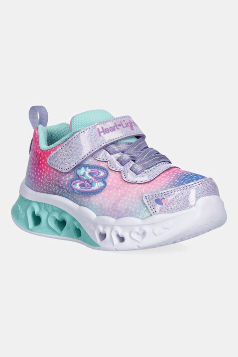 Παιδικά αθλητικά παπούτσια Skechers FLUTTER HEART LIGHTS χρώμα: μοβ, 302315N
