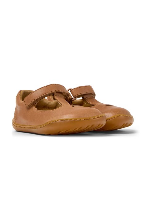 Δερμάτινα παιδικά κλειστά παπούτσια Camper Peu Cami TWS FW χρώμα: καφέ, K800564