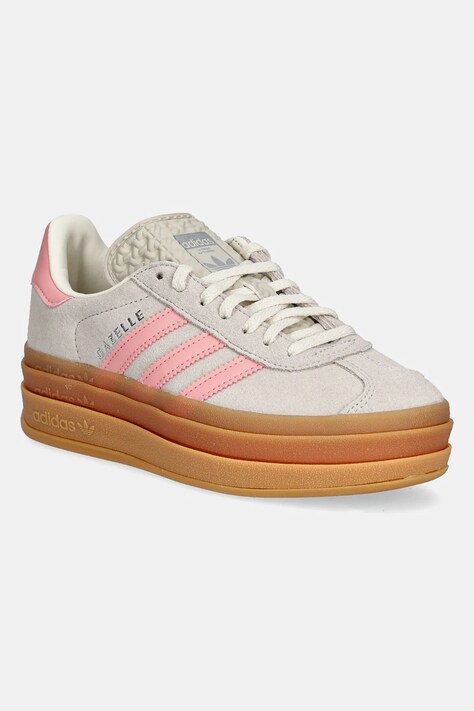 Παιδικά αθλητικά παπούτσια adidas Originals GAZELLE BOLD χρώμα: μπεζ, JQ7409